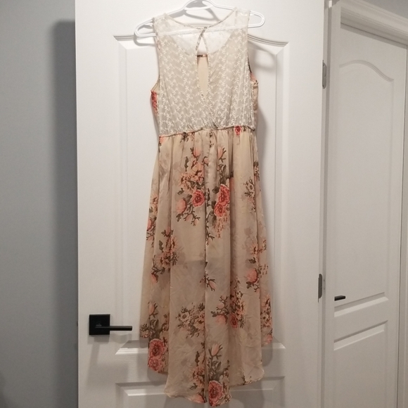High-low Floral Print Dress - Picture 4 of 6